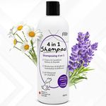 Dog Shampoo, 4-in-1 Pet Shampoo by EnviroFresh - Dog Shampoo for Allergies and Itching, Dog Shampoo for Smelly Dogs (Lavender)