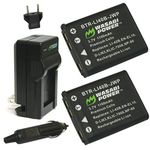 Wasabi Power KIT-BTR-LI40B-LCH-LI40B-05 Battery (2-Pack) and Charger for Fujifilm NP-45, NP-45A, NP-45B, NP-45S and Fuji FinePix J10, J12, J15, J15fd, J20, J25, J26, J27, J30, J35, J38, J40, J100, J110W, J120, J150W, J210, J250, JV100, JV105, JV150, JV155, JV160, JV200, JV205, JV250, JV255, JX200, JX205, JX250, JX255, JX280, JX300, JX305, JX350, JX355, JX360, JX370, JX375, JX380, JX400, JX405, JX420, JX500, JX520, JX530, JX