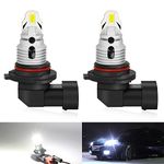 OPP ULITE 9006 HB4 LED Fog Light Bulbs 6500K Xenon White 25W High Power 5000LM Extremely Bright Canbus 3570 CSP Chips Car LED Bulbs Replace for Fog Light Daytime Running Light DRL (Pack of 2)