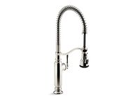 Kohler 77515-SN Tournant semi-Professional Kitchen Sink Faucet, Vibrant Polished Nickel