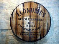 Custom Wall Decor Sign Inspired by Old Whiskey & Beer Barrels, Personalized Gifts for Men, Handmade on Distressed Wood