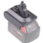 Replacement for Dyson V6 Battery, Adapter MIL18V6 for Milwaukee M18 18V Battery, Convert for Dyson V6 Vacuum Cleaner 21.6V DC62 DC58 DC59 DC61 DC72 SV03 SV05 SV06 SV07 SV09 (Only Adapter)
