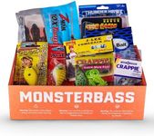 MONSTERBASS Fishing Kit for Bass, Crappie, Trout, Pike, Panfish Filled with Professional Fishing Tackle Items. Premium Fishing Baits to Upgrade Your Bass and Panfish Tackle