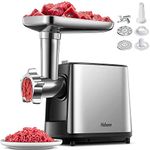 Electric Meat Grinder, (3000W Max) Heavy Duty Meat Mincer, Sausage Stuffer Maker, Food Grinder with Sausage & Kubbe Kit, 2 Grinder Plates, Stainless Steel (Black)