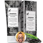 Charcoal Peel Off Face Mask - Activated Charcoal Face Mask with Kaolin+Bentonite Clay, Black Head Remover for Face, Facial Peel Off Mask to Exfoliate and Prevents Breakout, Pore Mask for Men & Women