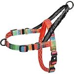 Leashboss No Pull Dog Harness, Easy Walk for Small, Medium, and Large Pets, Reflective with Rear and Front Clip Attachment (Blanket Pattern, Medium)