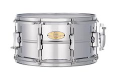 Pearl Primal Snare Collective 13"x7" Steel Snare Drum with Beaded 1mm Shell, Polished Chrome Finish, 2.3mm Triple-Flanged Hoops, Dual Tension lugs, and deluxe strainer.