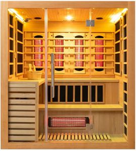 Duthss 4–6 Person Hybrid Sauna, Harvia 6kW Heater 3KW Infrared Heater, 220V