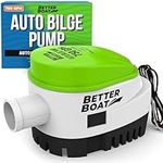 Automatic Bilge Pumps for Boats Auto Bilge Pump 750 GPH Boat Bilge Pump with Float Switch Built In 12V Bass Boat, Jon Boat and More Small Submersible Pump with 3/4 in Output