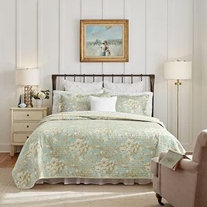 Laura Ashley Brompton Serene Reversible Quilt Set, King