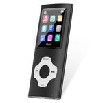 MP3 Player, Safuciiv 32GB MP3 Player with Bluetooth 5.3 Hi-Fi Lossless Sound, Support Recording, FM Radio, E-Book, Premium Audio Experience for Music Enthusiasts, Earphones Included, Black