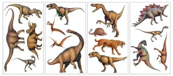 RoomMates Repositionable Childrens Wall Stickers - Dinosaurs