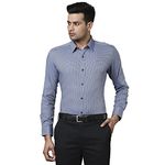 Raymond Dark Blue Shirt (Size: 44)-RCSQ01463-B6