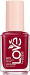 essie plant-based vegan nail polish, creamy finish, 8-free, I am the moment, red, 13.5ml