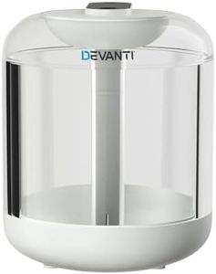 Devanti Aroma Diffuser, 1L Air Humidifier Purifier Essential Oils Car Freshener Vaporizer Aromatherapy Diffusers Scent Booster Home Office Bedroom Humidifiers Steam, Warm LED Night Light White