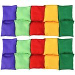 20Pcs Small Bean Bags for Kids Tossing Game Mini Beanbags Toys Throwing Game Beanbag for Outdoor Activities Supplies