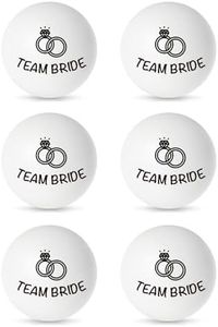 Bachelorette Party Beer Pong Balls - Team Bride 6 Pack Pong Ball Set | Bridesmaid Proposal Gifts Idea Funny Party Supplies Drinking Games Decorations Supplies Bride To Be Gag Gift Ideas Favors Bash