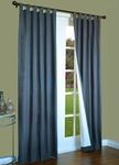 Commonwealth Home Fashions 70292-153-601-84 Thermalogic Insulated Solid Color Tab Top Curtain Pairs 84 in.44; Blue