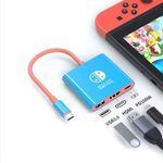 Switch Dock for Nintendo Switch Docking Station, Multi Function Adaptor. Switch TV Dock Adapter. Replacement Travel Dock for Switch. 4K HD USB 3.0 Hub Adaptor. 3 Ports. Type C. Switch OLED