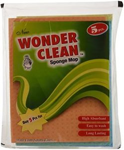 Wonder Clean Polyester Cleaning Sponge Mop Set (Multi-Color, 40-Piece)