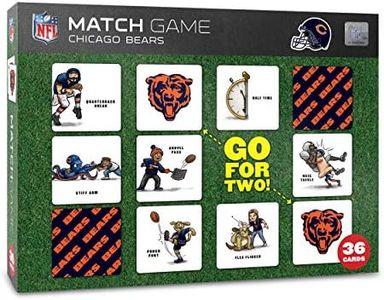 YouTheFan NFL Chicago Bears Licensed Memory Match Game, Medium