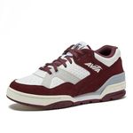 Avia 855 Men’s Basketball Shoes, Low Top Retro Sneakers for Indoor or Outdoor, Street or Court, Sizes 4.5 to 15, Blue and White, Green and Cream, or Grey and All White Shoes for Men, Red, 15.5