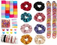 427 PCS Girls Hair Accessories Set Colorful Hair Ties Soft Hair Tie toddler hair ties Gift Box Assorted Styles Hair Tie Girl Barettes Rubber Bands Set for Baby Girls Teens Toddlers