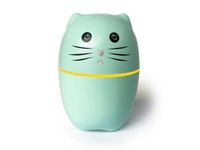 Gnanishwa Humidifier Cat Shape Mini Ultrasonic Humidifier 220 ml | 6 Month Warranty (Green)