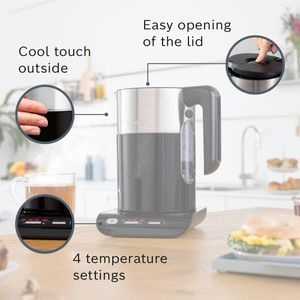 Bosch Styline Cordless Kettle – Black Electric Jug