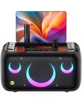 Karaoke Machine for Adults with Lyrics Display, Built-in 13.3" Screen, Truly All in One Karaoke Machine with 2 Wireless Microphone (Hidden & Self Charging), 800W Bluetooth Speaker for Party, TV