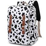 Kouxunt Cow Print Laptop Backpack f