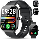 Smart Watch for Men Women with Bluetooth Call, 1.96" Smartwatch with Heart Rate Sleep Monitor Step Counter, 110+ Sport Modes Fitness Watch, IP68 Waterproof Fitness Trackers Compatible with iOS Android