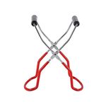 Hotaden Canning Jar Tong Stainless Steel Anti-scalding Lifter Non-slip Feeding Bottle Clip for Home Anti-skid Anti-scald Jar Clamp 1pc (red)