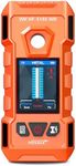 NOYAFA Stud Finder Wall Scanner - 6 in 1 Rechargeable Electronic Wall Detector with HD LCD Display and Audio Alarm,Positioning Hole for Accurate Positioning of Wood,Metal Studs, AC Wires,Joists,Pipes