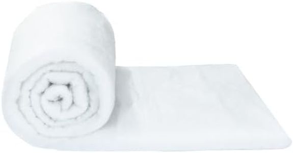 HOMBYS 200 GSM Upholstery Batting Extra Thick, Quilt Batting by The Roll, Dacron Upholstery Cushion Warp Keep Your Cushion Fluffy-48 in * 5 Yard