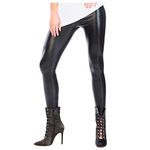 amscan 9908980 Adult Ladies Wet Look Leggings (Large)