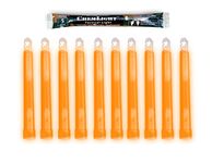 Cyalume ChemLight Military Grade Chemical Light Sticks, Orange, Ultra High Intensity, 6-Inch Long, 5 Minute Duration (Pack of 10)