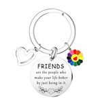 Friendship Gifts for Women Best Friend Keyring Friend Gifts Friendship Keyring for Friend Keyring Bestie Gift Sister Gifts Best Friend Present Inspirational Gifts Birthday Gifts Graduation Gifts