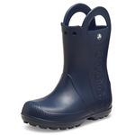 Crocs Unisex-Child Handle It Rain Boots, Navy Blue, 12 UK Child
