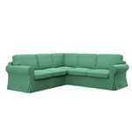 Soferia Replacement Compatible Cover for Ektorp 2+2 Corner Sofa, fabric Elegance Mint