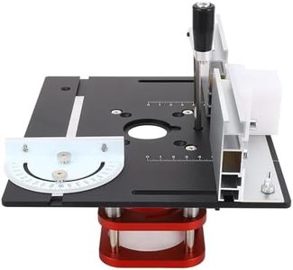 Router Table Lifting Base, Adjustable Height Aluminium Insert Plate for 64-66mm Diameter Motors, 51mm Lifting Range, Rustproof Manual Lifting Router Kit, Universal and Quick Setup