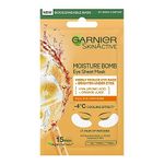 Garnier Moisture Bomb Orange Eye Mask, With Hyaluronic Acid And Orange Juice, Hydrating & Brightening Under Eye Mask, Reduce Appearance of Eye Bags, Vegan Tissue Mask, 6g