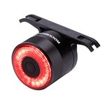 ROCKBROS Rear Bike Light USB Rechargeable Bicycle Tail Light Ultra Bright Rear Cycle Light Brake Sensing Bike Back Light IPX6 Waterproof Red Cycling Taillight with 4 Modes for Safety, up to 30h