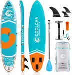 COOLCAA 354cmx86cmx15cm Stand Up Paddling Board mit Premium SUP Zubehör, Tragkraft bis 210kg, SUP Board für Erwachsene und Jugendliche Aller Niveaus