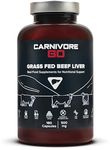 100% Grass Fed Beef Liver Capsules 180 x 500mg – Premium Desiccated Beef Liver Supplements - Pasture Raised in New Zealand - High Protein - Ancestral Nutrition - UK Made, No GMO, Hormones, Antibiotics