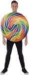 Dress Up America Lollipop Costume for Adults - Halloween Candyland Dress Up - Rainbow Candy Tunic for Men and Women