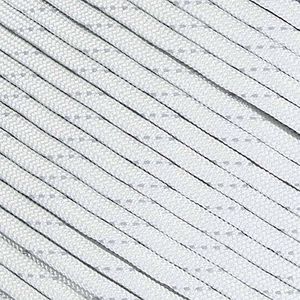 Fluorescent Reflective 550 Type III Guyline Tent Rope Camping Survival Cord High-Visibility Paracord- Rot and UV Fade Resistant - Multiple Colors - Multiple Sizes, Reflective Silver Gray, 100 Feet