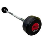 Konark Rubber Coated Fixed Weight Lifting Straight Gym Rod/Barbell 15KG Internal Dia 30MM