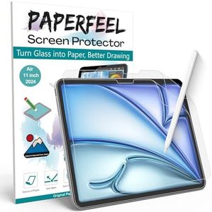 [2 Pack] Paperfeel Screen Protector for iPad Air 11 Inch 2024 M2 Model, Matte PET Paper Film Compatible with Apple Pencil Drawing, Writing, Anti Glare, Anti Fingerprint, Anti Scratch,Easy Installation