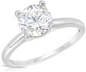 MAX + STONE 2 Carat Round Cubic Zir